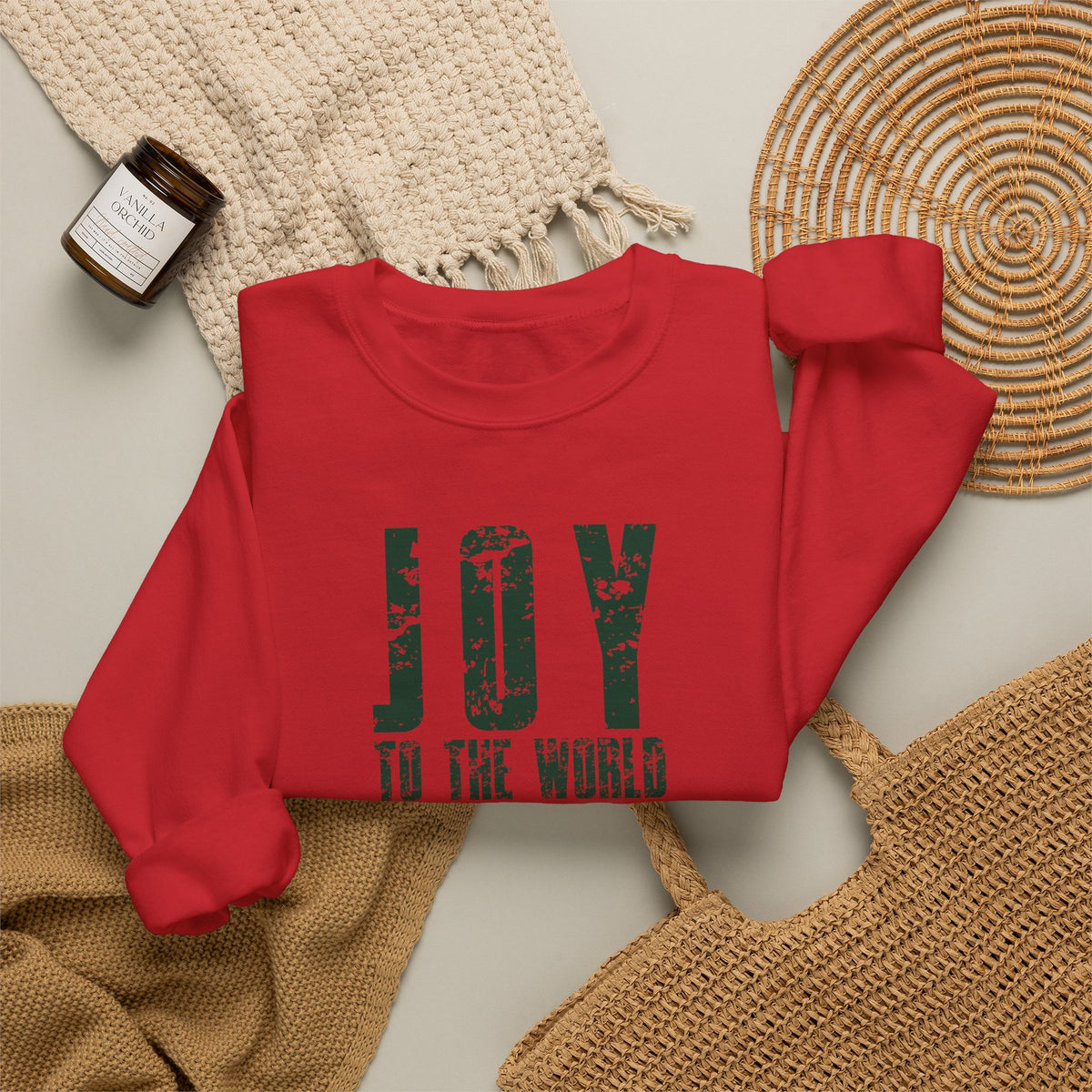 Joy to the World Christmas Crewneck Sweatshirt