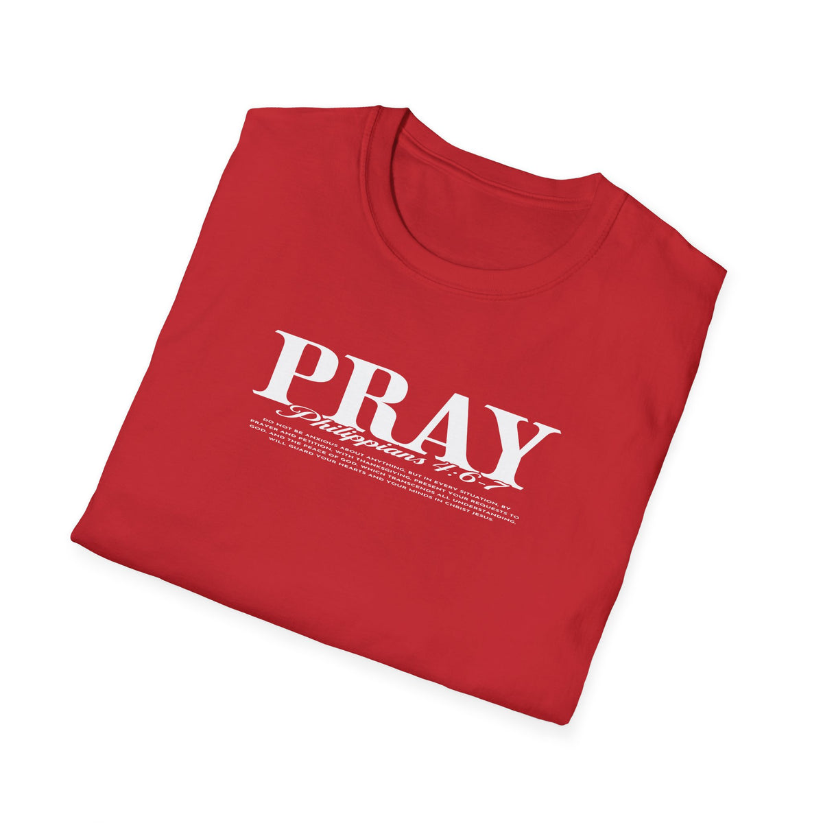 PRAY Christian T-Shirt — Scripture Verse Faith Tee