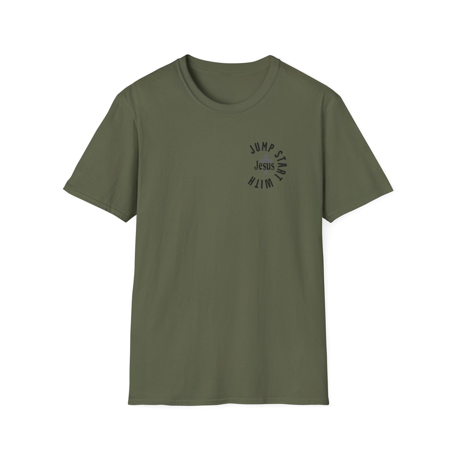 Semicircle Jump Start With Jesus Unisex T-Shirt