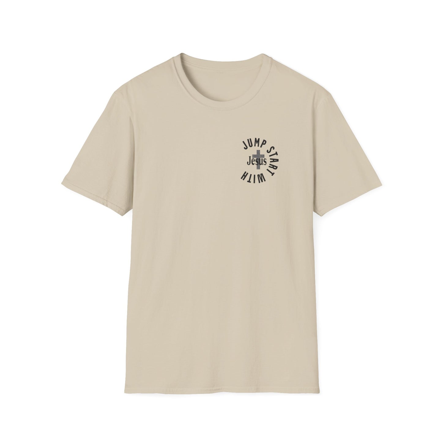 Semicircle Jump Start With Jesus Unisex T-Shirt
