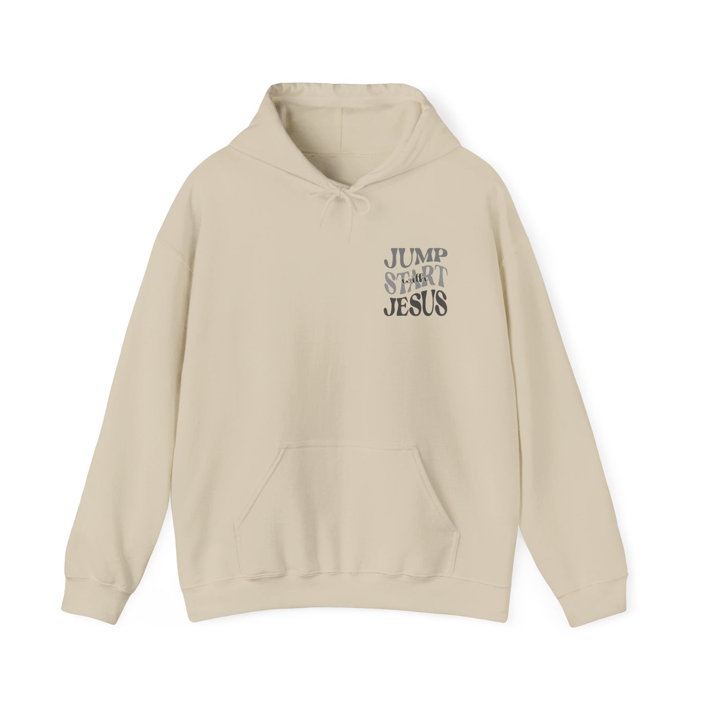 Unisex Jump Start with Jesus Wavy Hoodie MN