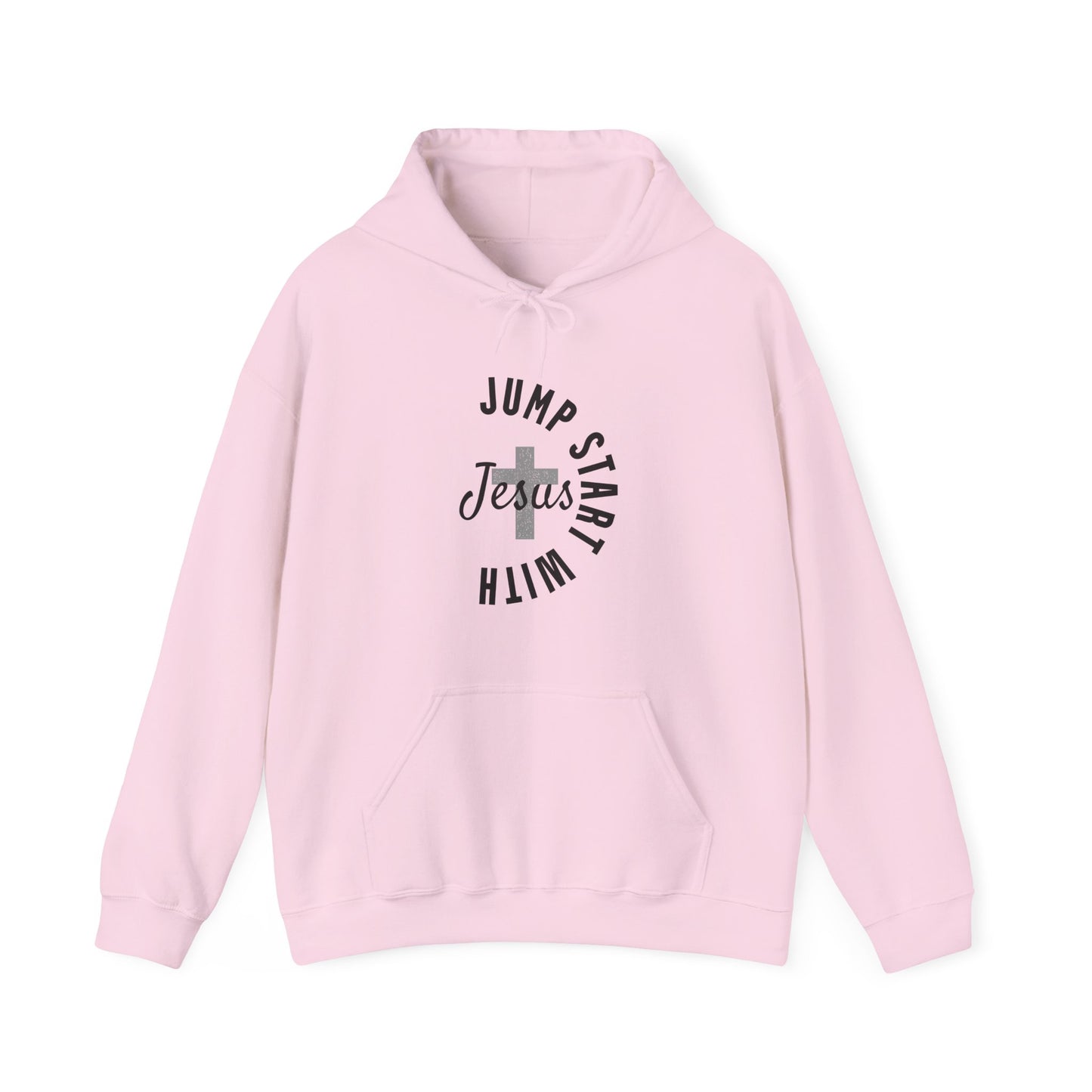 Jumpstart With Jesus Semicircle Unisex Hoodie