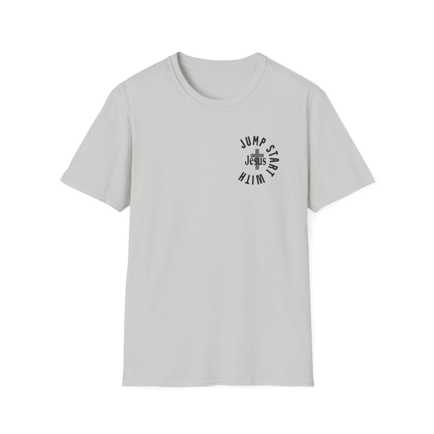 Semicircle Jump Start With Jesus Unisex T-Shirt