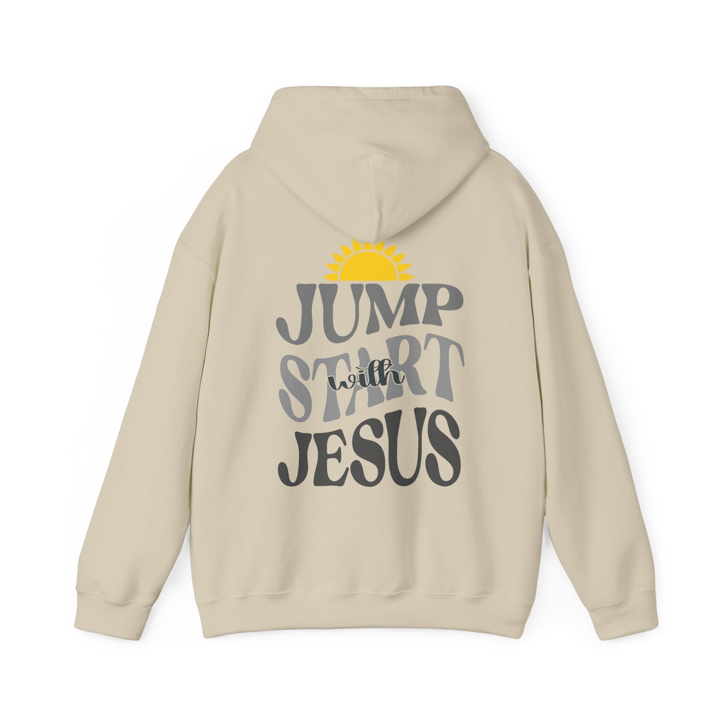 Unisex Jump Start with Jesus Wavy Hoodie MN