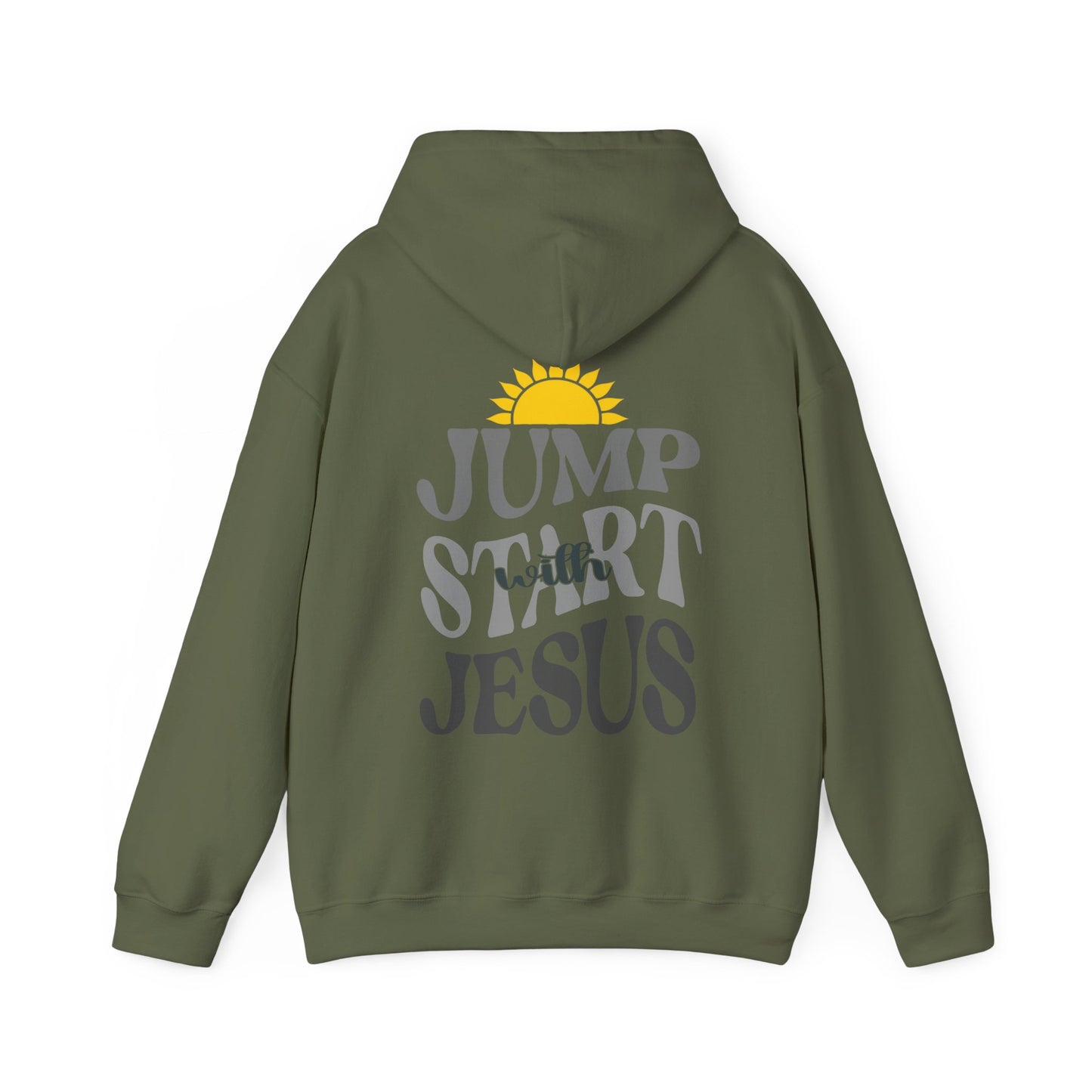 Unisex Jump Start with Jesus Wavy Hoodie MN