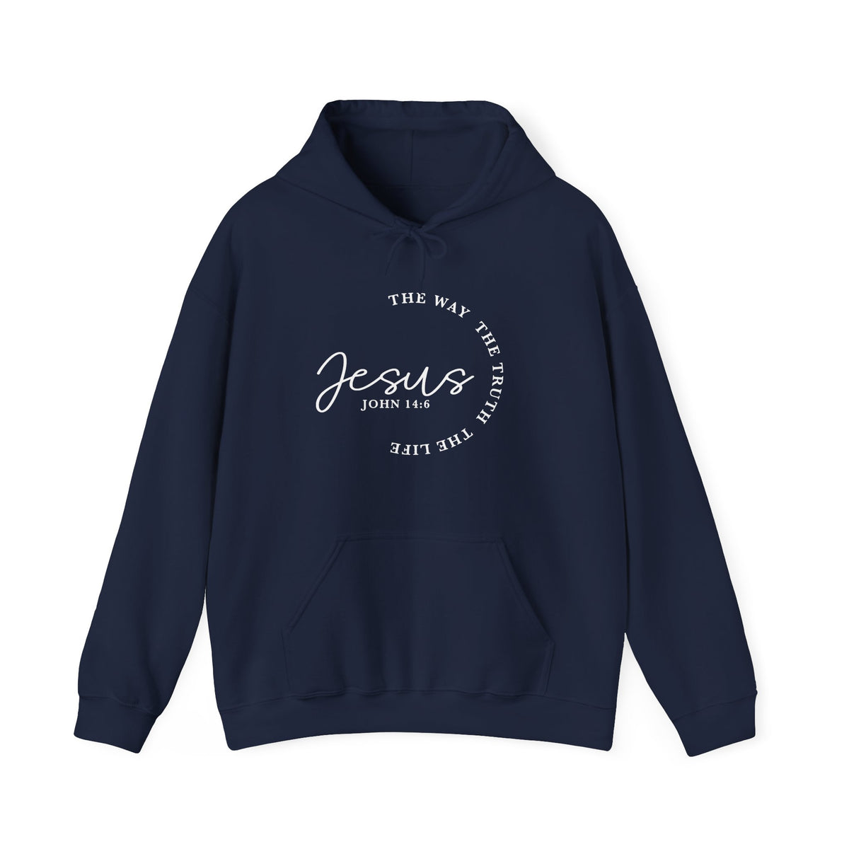 Jesus John 14:6 Hoodie – "The Way The Truth The Life" Christian Pullover
