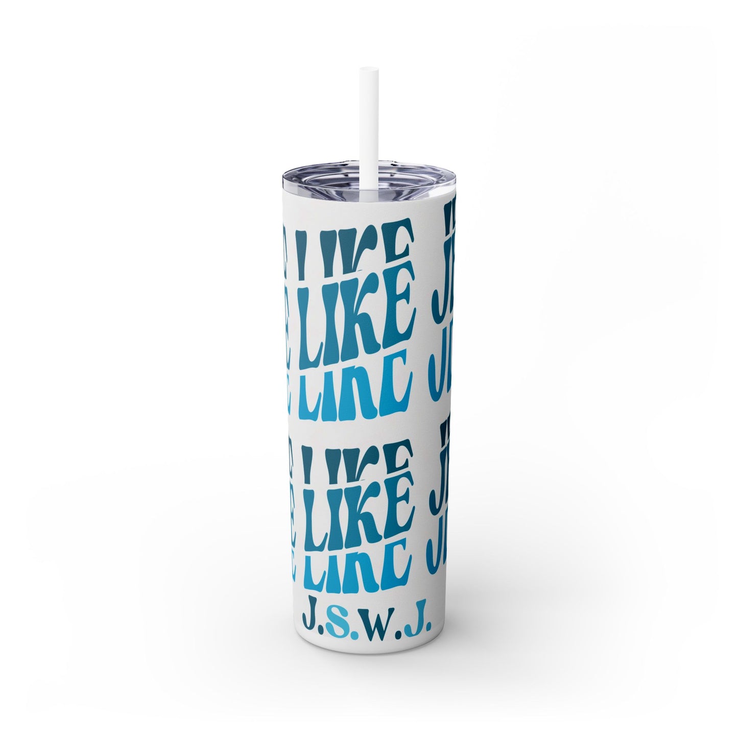 Love Like Jesus Blue Tumbler
