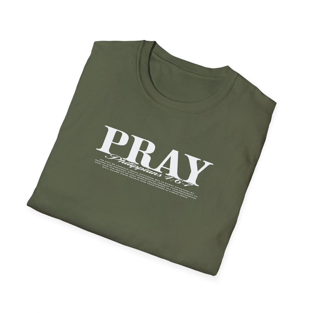 PRAY Christian T-Shirt — Scripture Verse Faith Tee