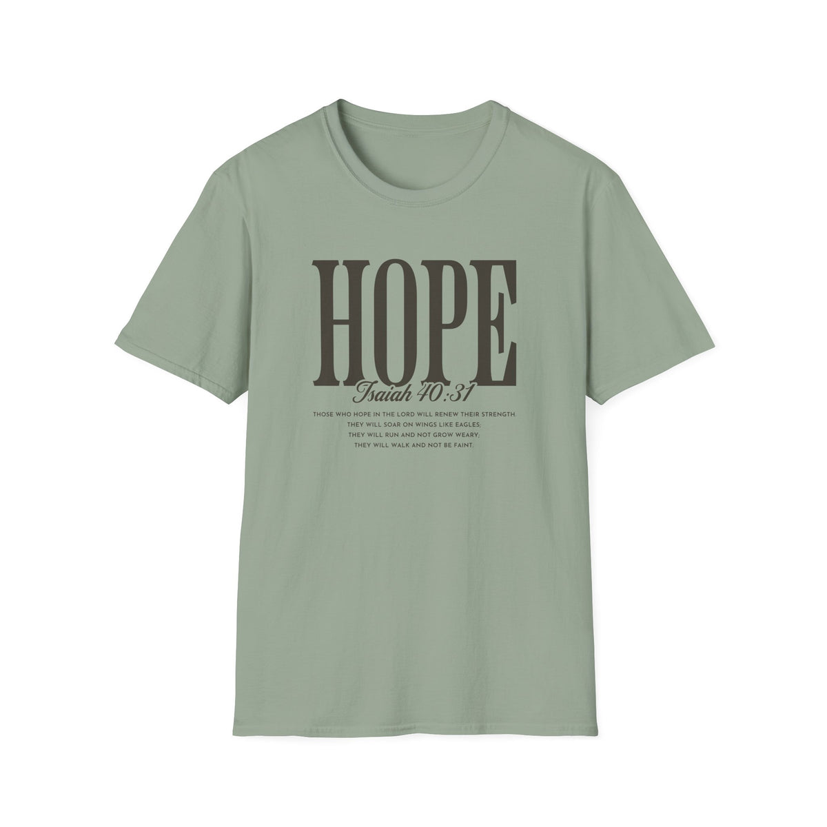 Hope T-Shirt — Inspirational 'Hope' with Isaiah 70:31 Scripture Tee