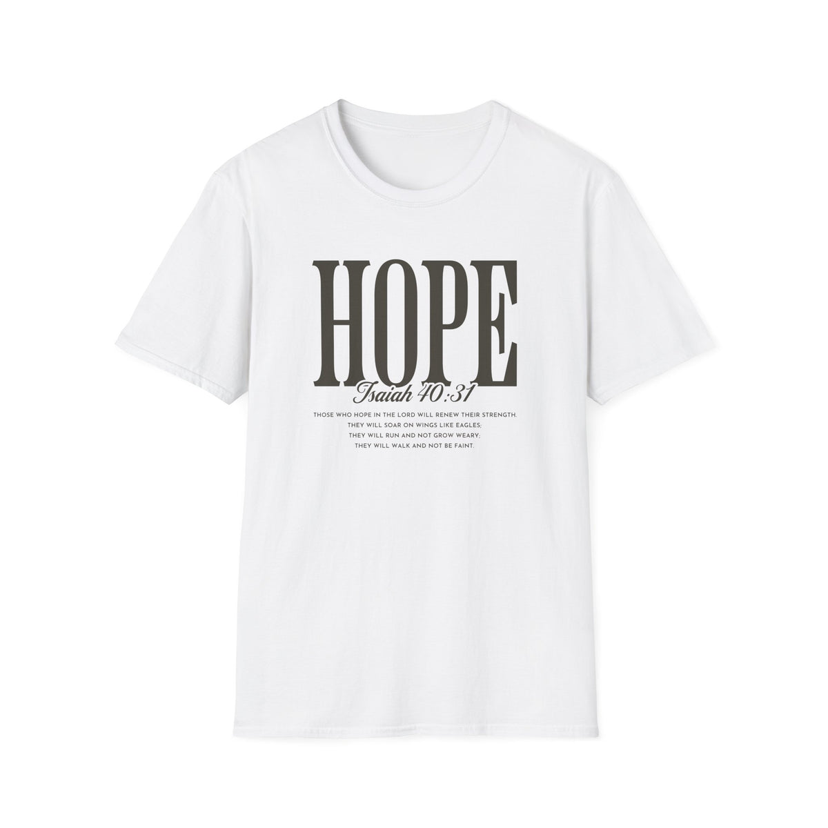Hope T-Shirt — Inspirational 'Hope' with Isaiah 70:31 Scripture Tee