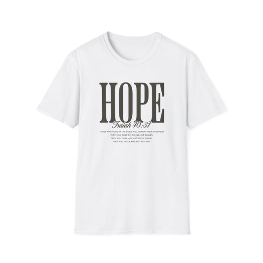 Hope T-Shirt — Inspirational 'Hope' with Isaiah 70:31 Scripture Tee