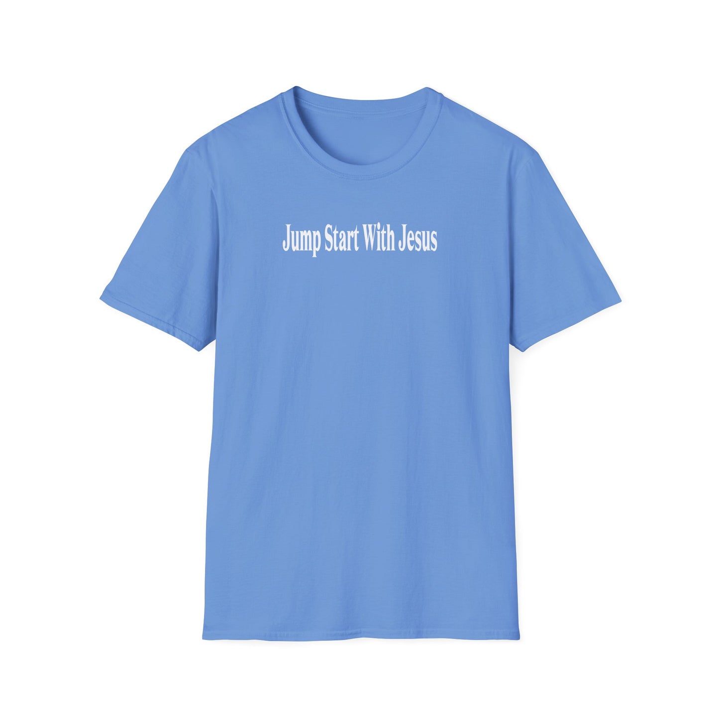 Jump Start With Jesus Classic Original White Font