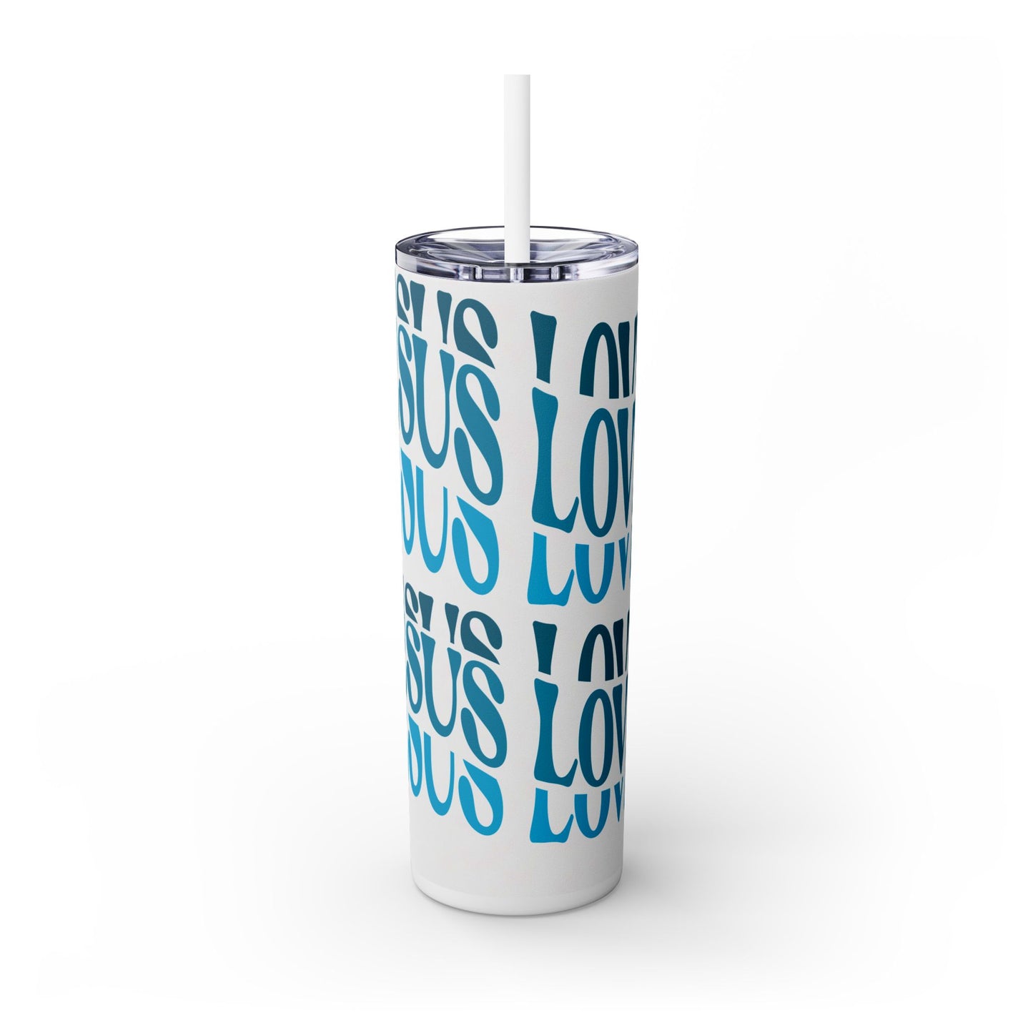 Love Like Jesus Blue Tumbler