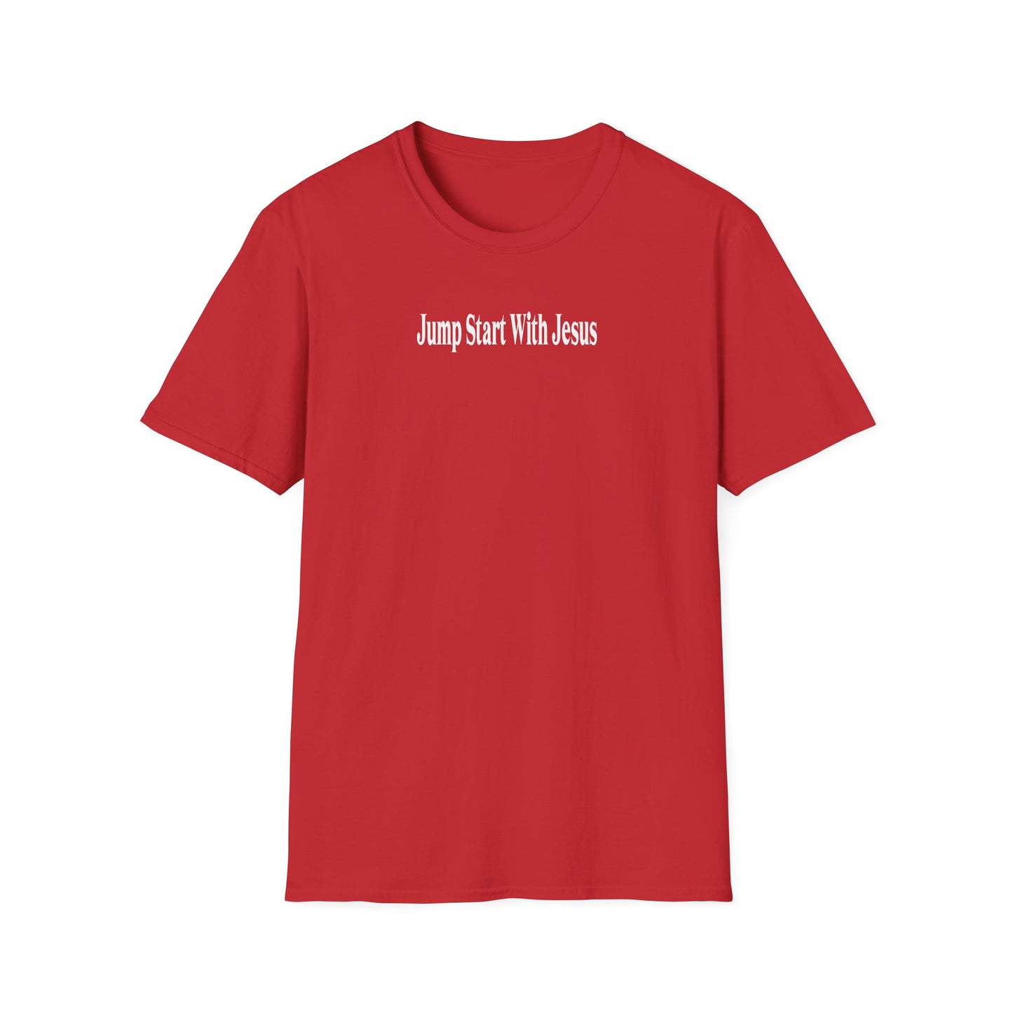 Jump Start With Jesus Classic Original White Font