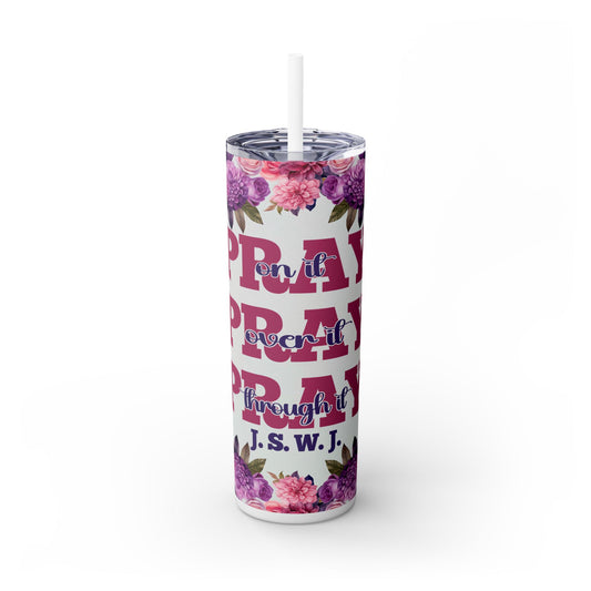 Prayer Brunch Pray on it, Pray Over it, Pray through it Tumbler