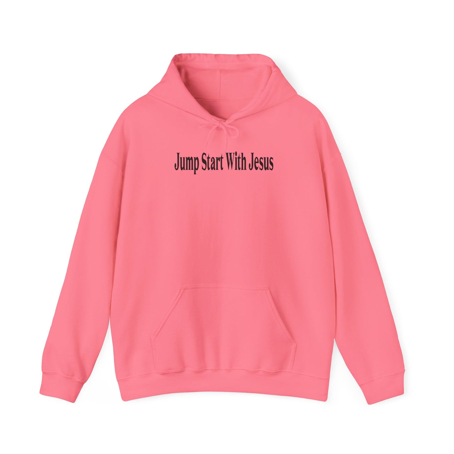 Jump Start With Jesus  Classic Logo Hoodie Blk