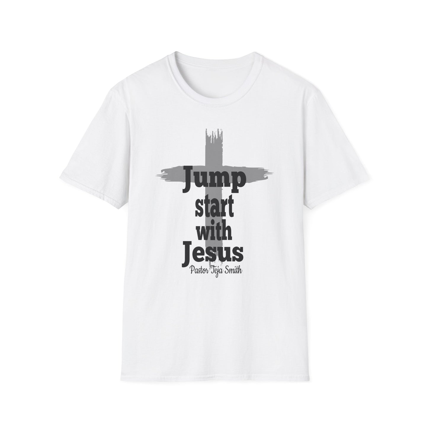 Jump Start With Jesus Cross Unisex T- Shirt