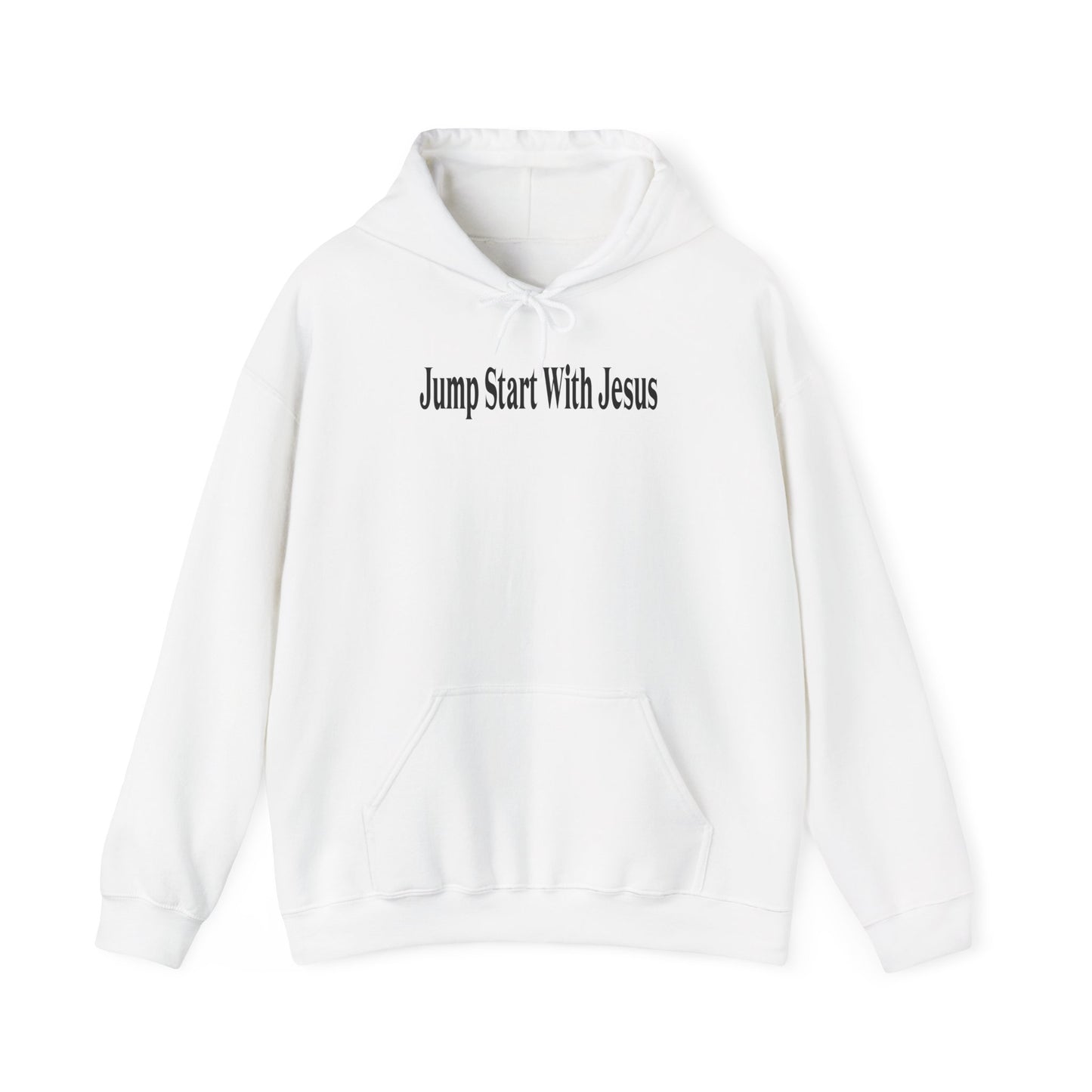 Jump Start With Jesus  Classic Logo Hoodie Blk