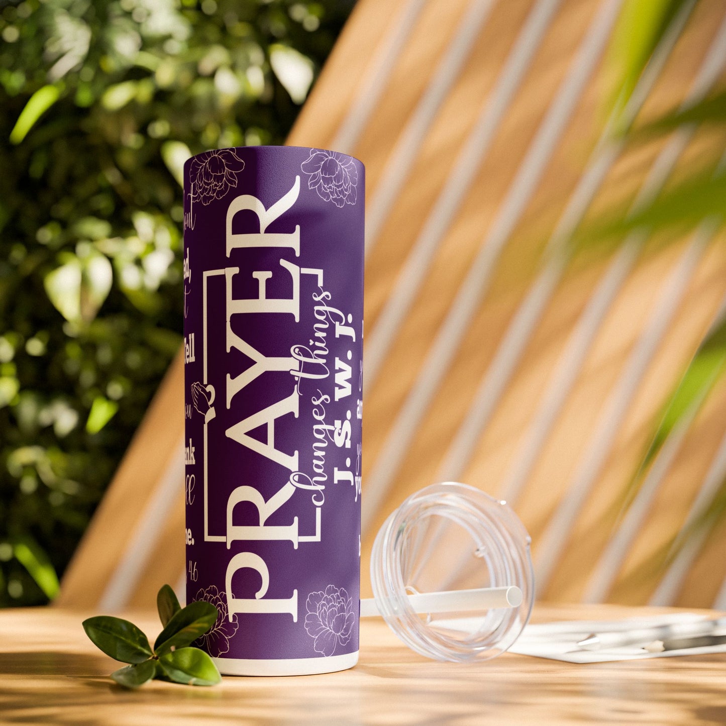 Prayer Brunch Pray Changes things Purple Tumbler