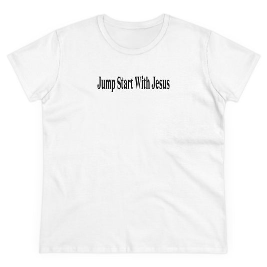 Women's Classic Jump Start Black Logo Tee