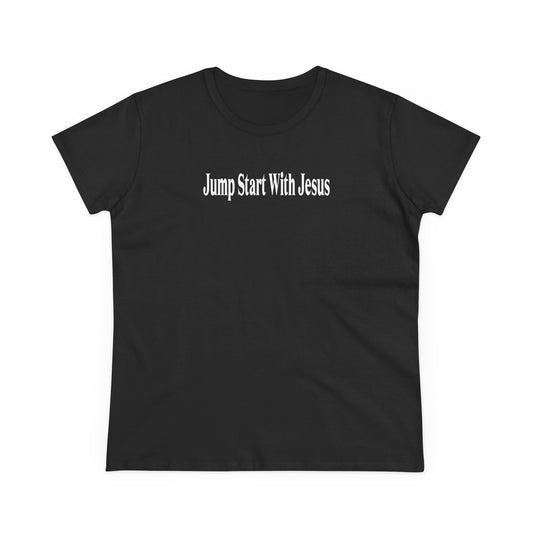 Women's Jump Start Classic White Logo Tee