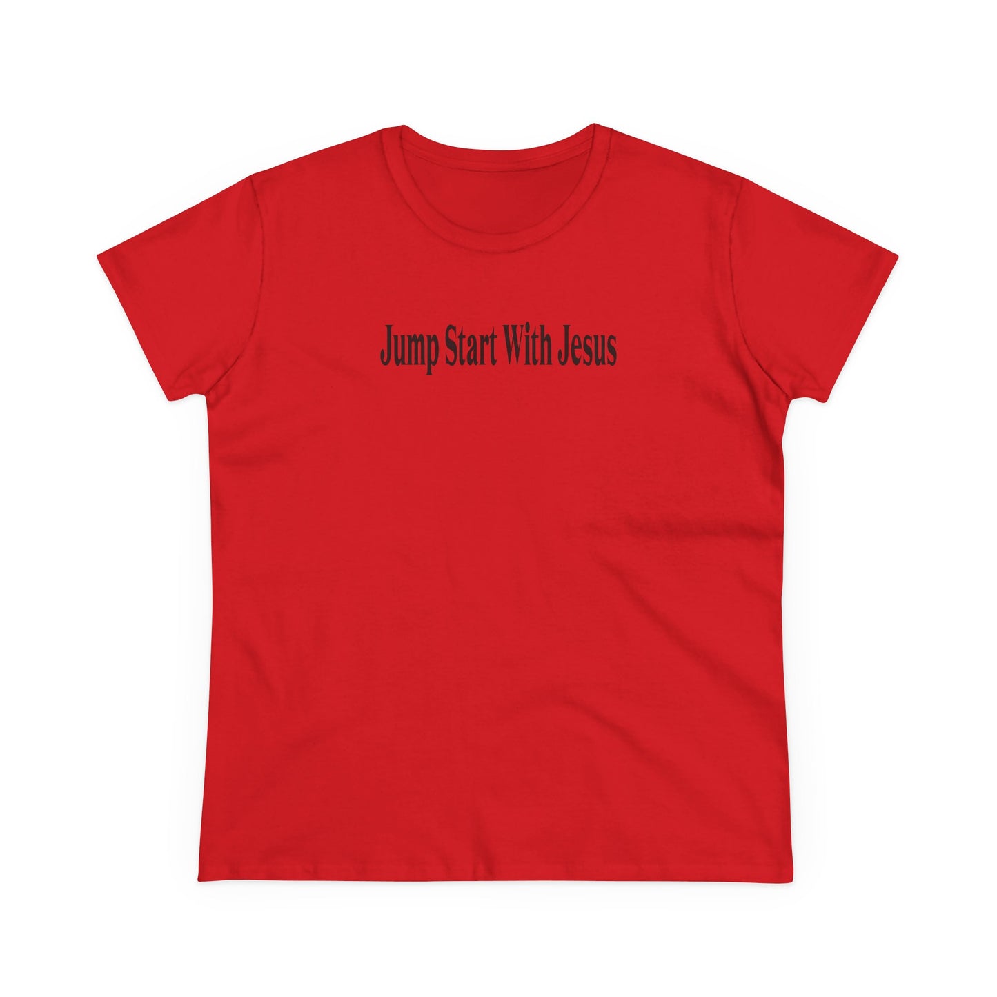 Women's Classic Jump Start Black Logo Tee