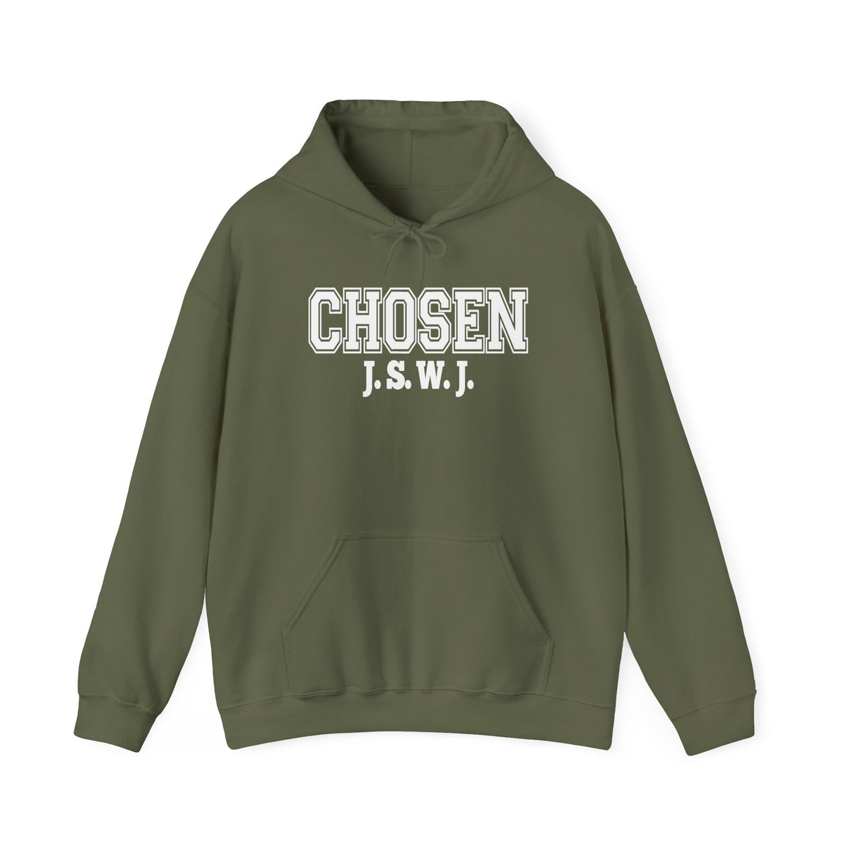 Chosen J.S.W.J. Hoodie — Inspirational Collegiate Pullover