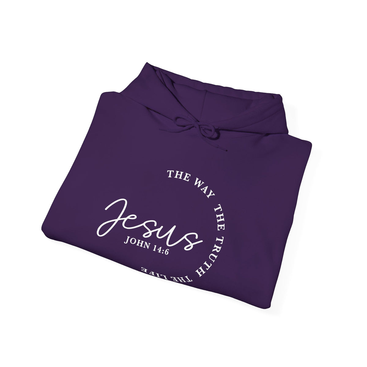 Jesus John 14:6 Hoodie – "The Way The Truth The Life" Christian Pullover
