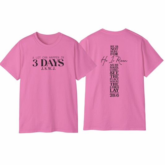 A Lot Can Happen In 3 Days BlK Font WM