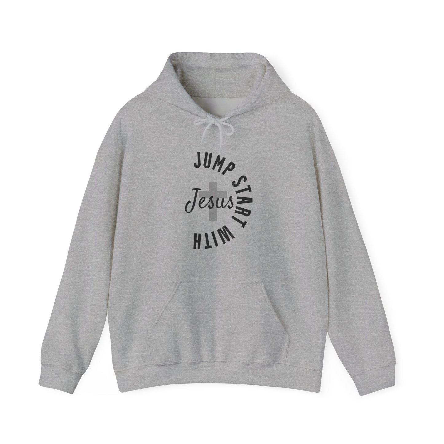 Jumpstart With Jesus Semicircle Unisex Hoodie