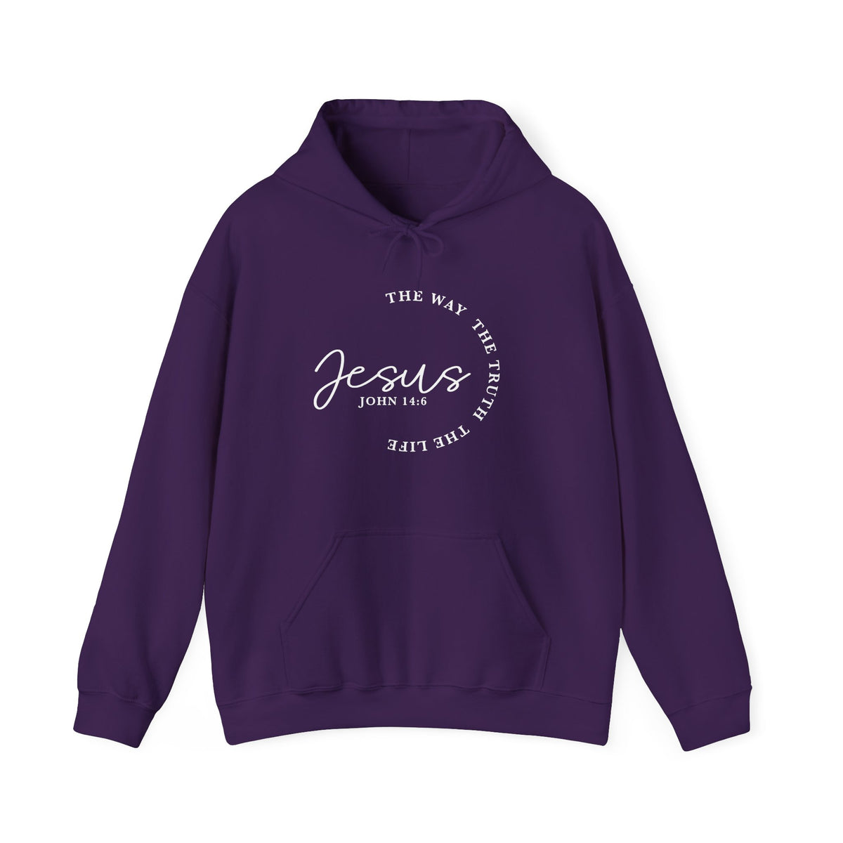Jesus John 14:6 Hoodie – "The Way The Truth The Life" Christian Pullover