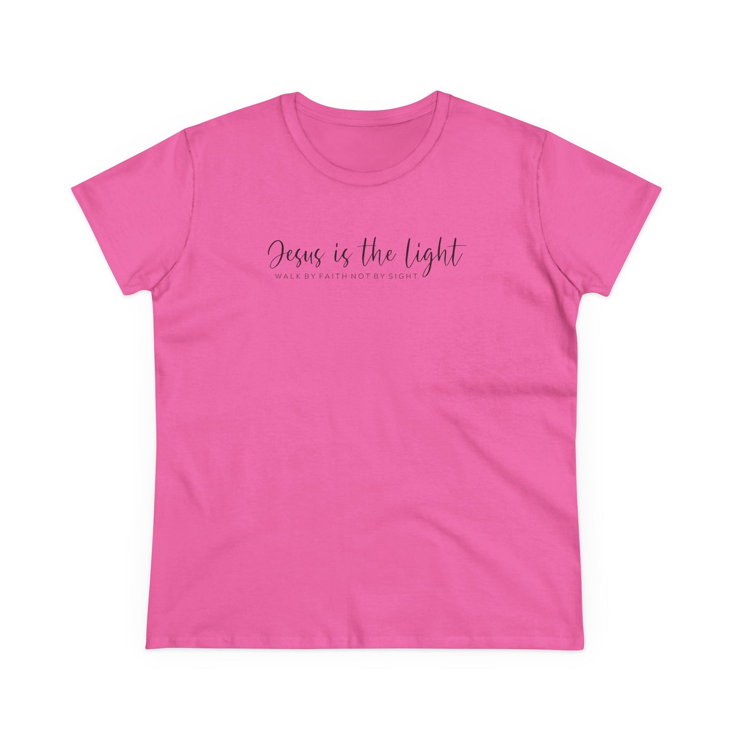 Women's Tee - "Jesus is the Light" Minimalist Shirt