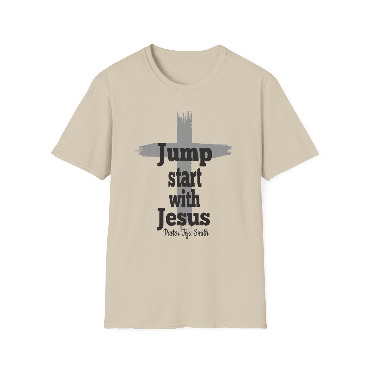 Jump Start With Jesus Cross Unisex T- Shirt