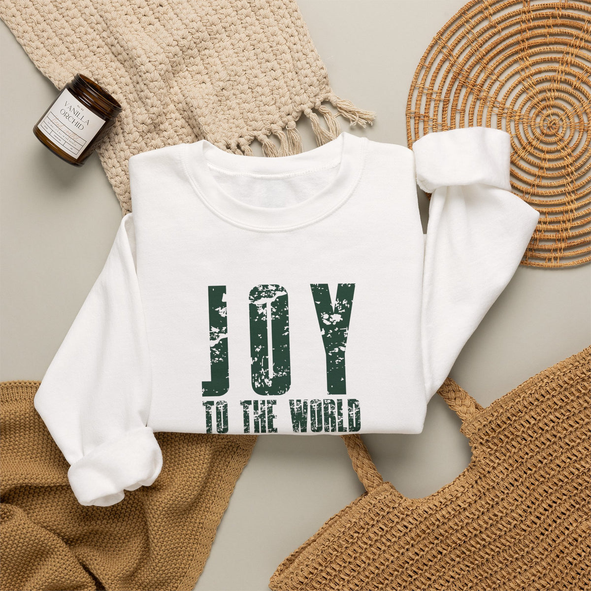 Joy to the World Christmas Crewneck Sweatshirt