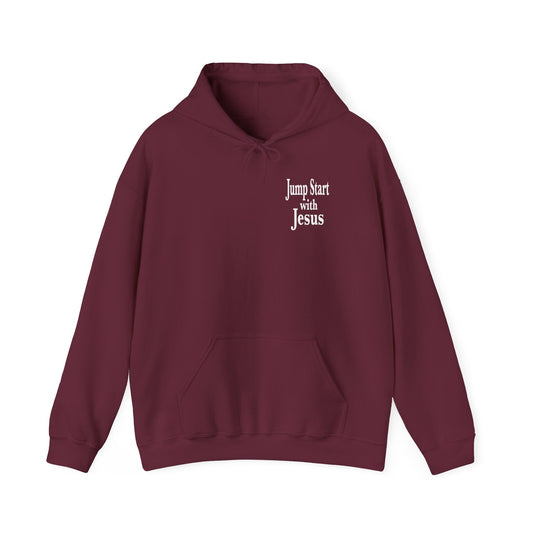 Jumpstart With Jesus Pocket Size Logo Unisex Hoodie