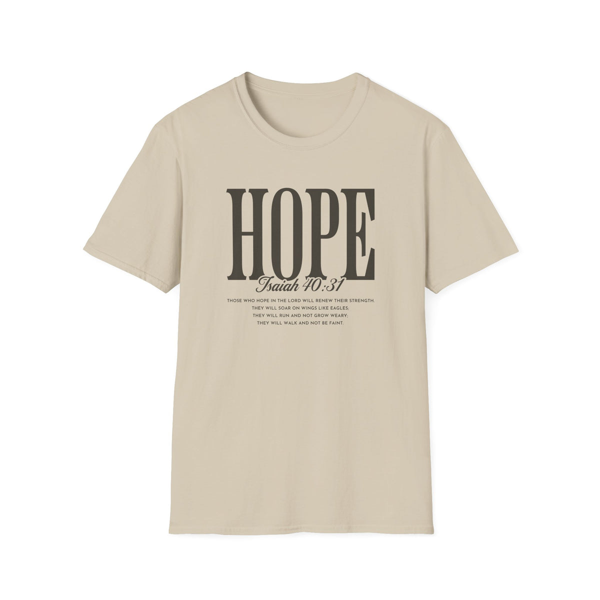 Hope T-Shirt — Inspirational 'Hope' with Isaiah 70:31 Scripture Tee
