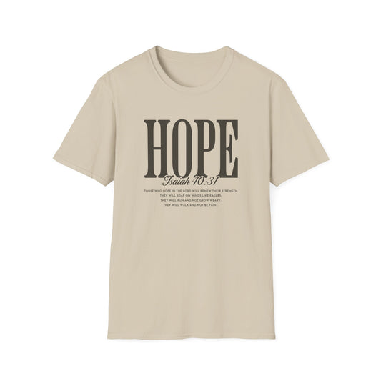 Hope T-Shirt — Inspirational 'Hope' with Isaiah 70:31 Scripture Tee