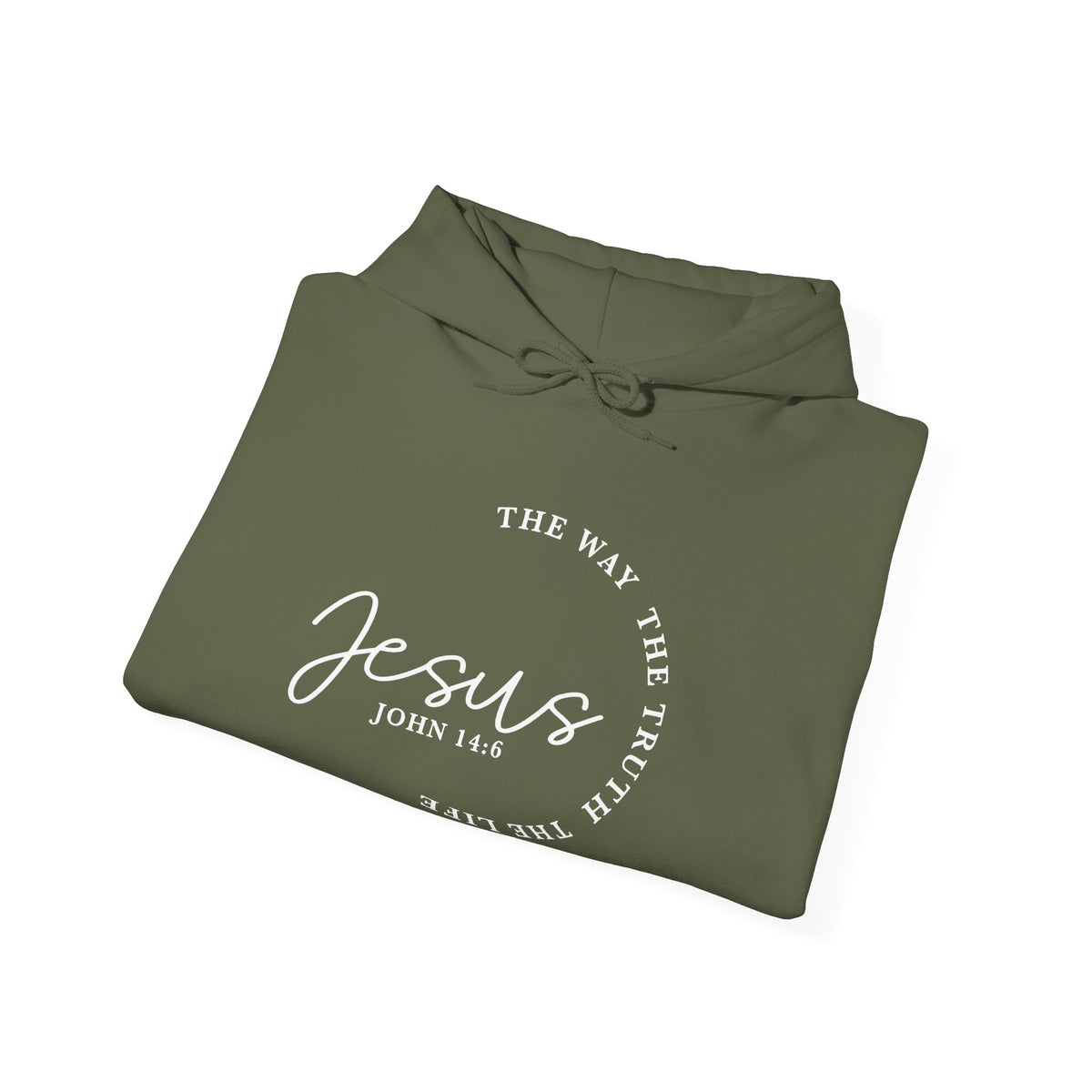 Jesus John 14:6 Hoodie – "The Way The Truth The Life" Christian Pullover