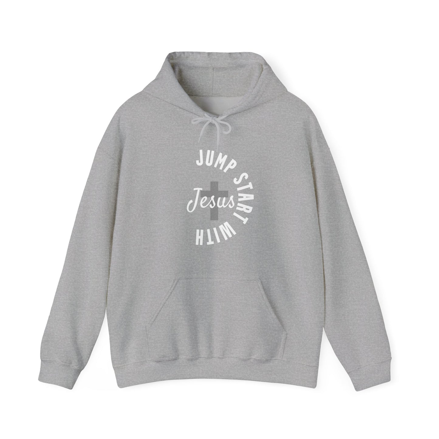 Jump Start With Jesus Semicircle  Unisex  Hoodie