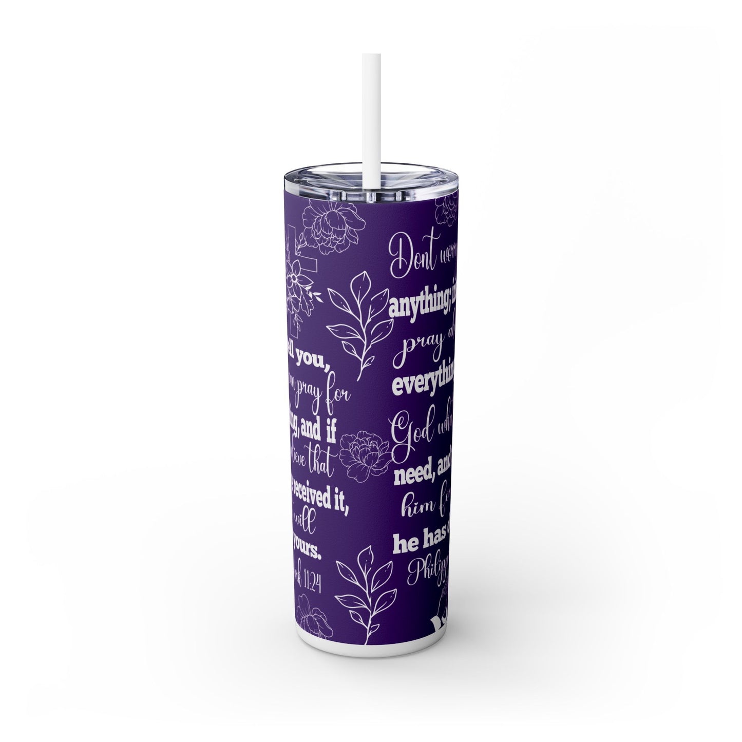 Prayer Brunch Pray Changes things Purple Tumbler