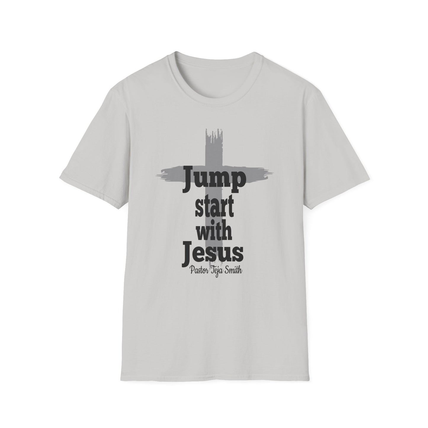 Jump Start With Jesus Cross Unisex -Shirt