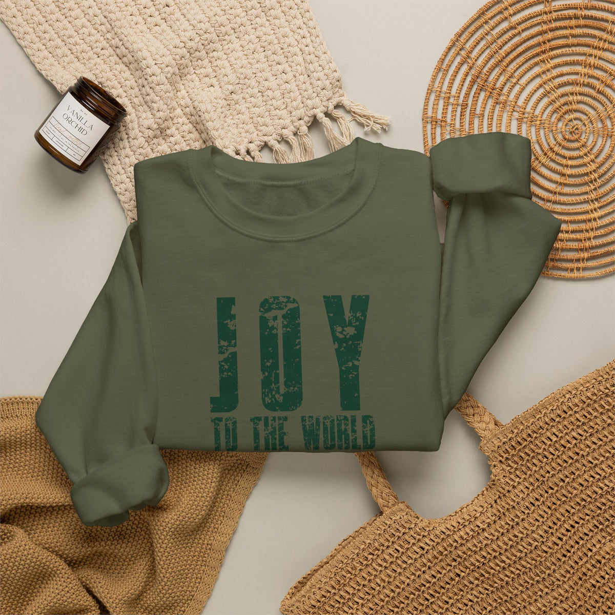 Joy to the World Christmas Crewneck Sweatshirt
