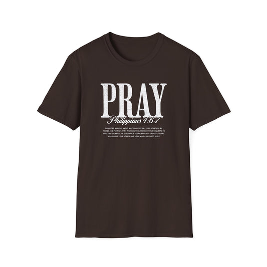PRAY Christian T-Shirt — Scripture Verse Faith Tee