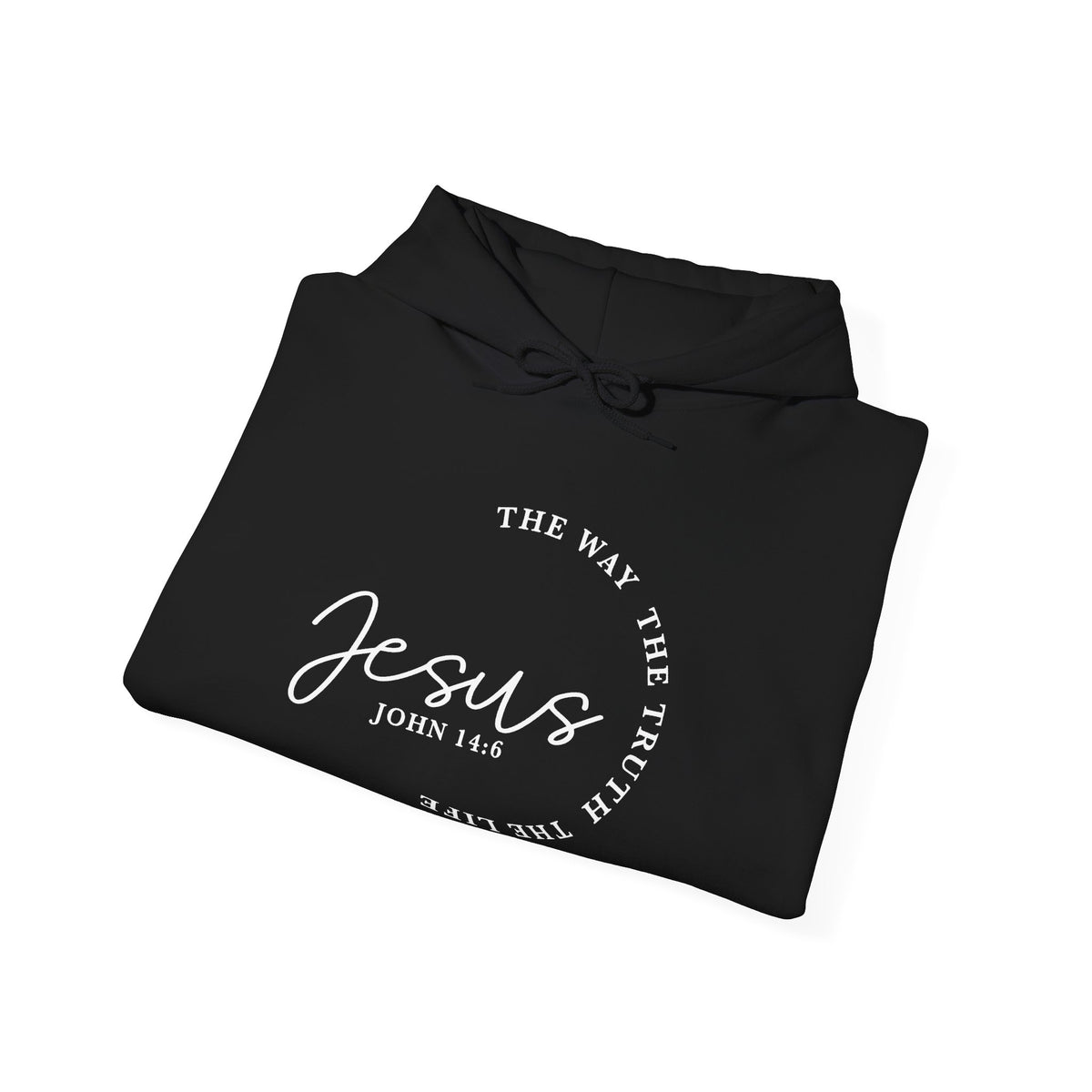 Jesus John 14:6 Hoodie – "The Way The Truth The Life" Christian Pullover