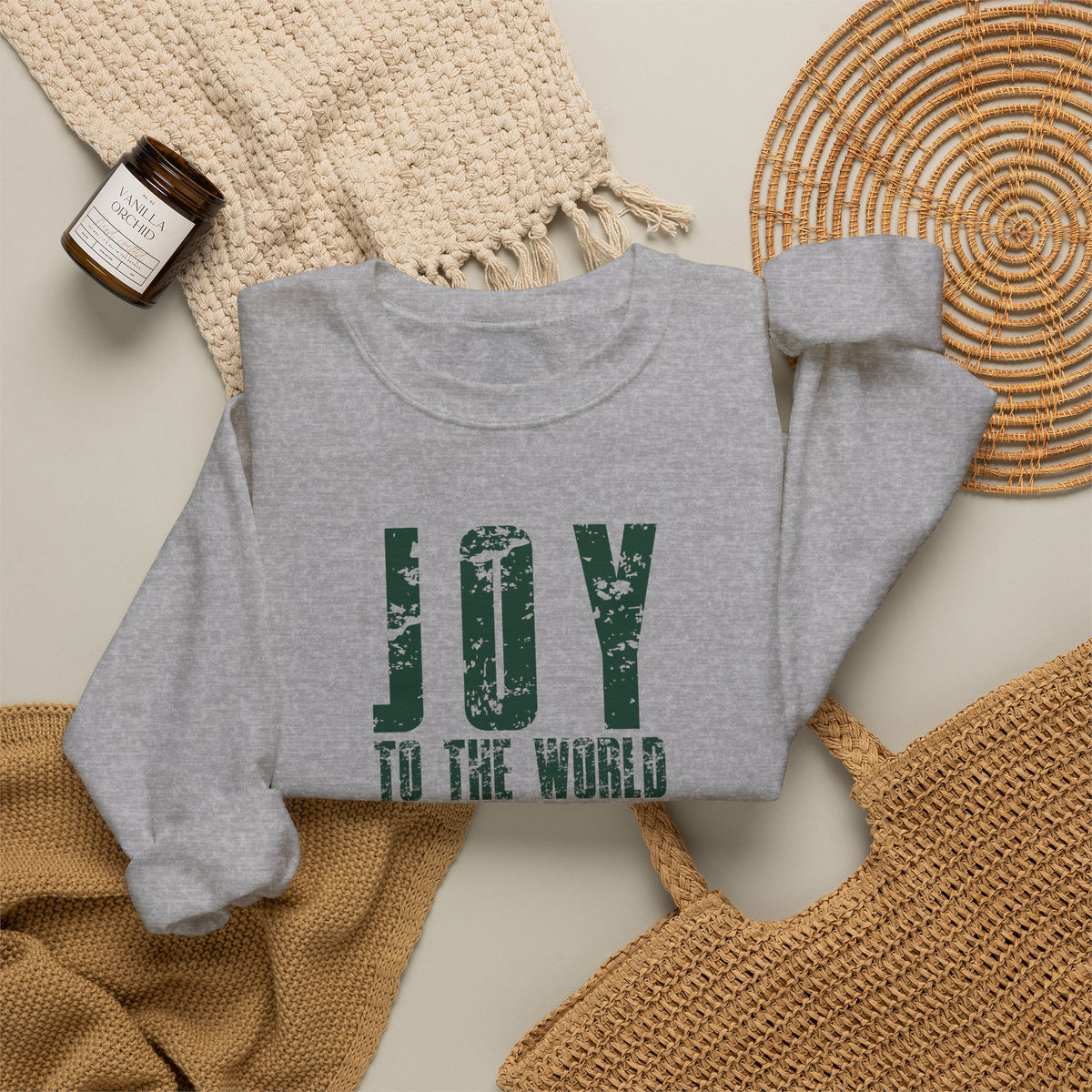 Joy to the World Christmas Crewneck Sweatshirt