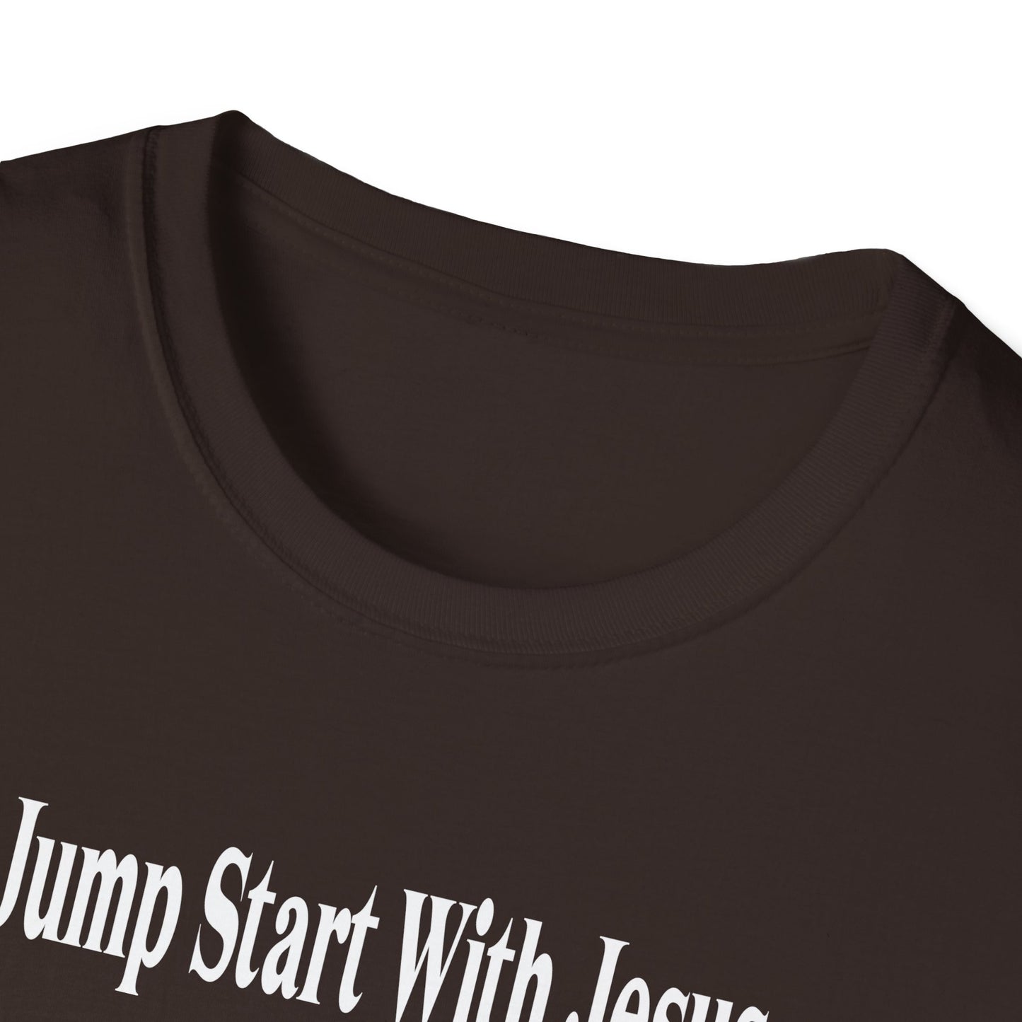 Jump Start With Jesus Classic Original White Font