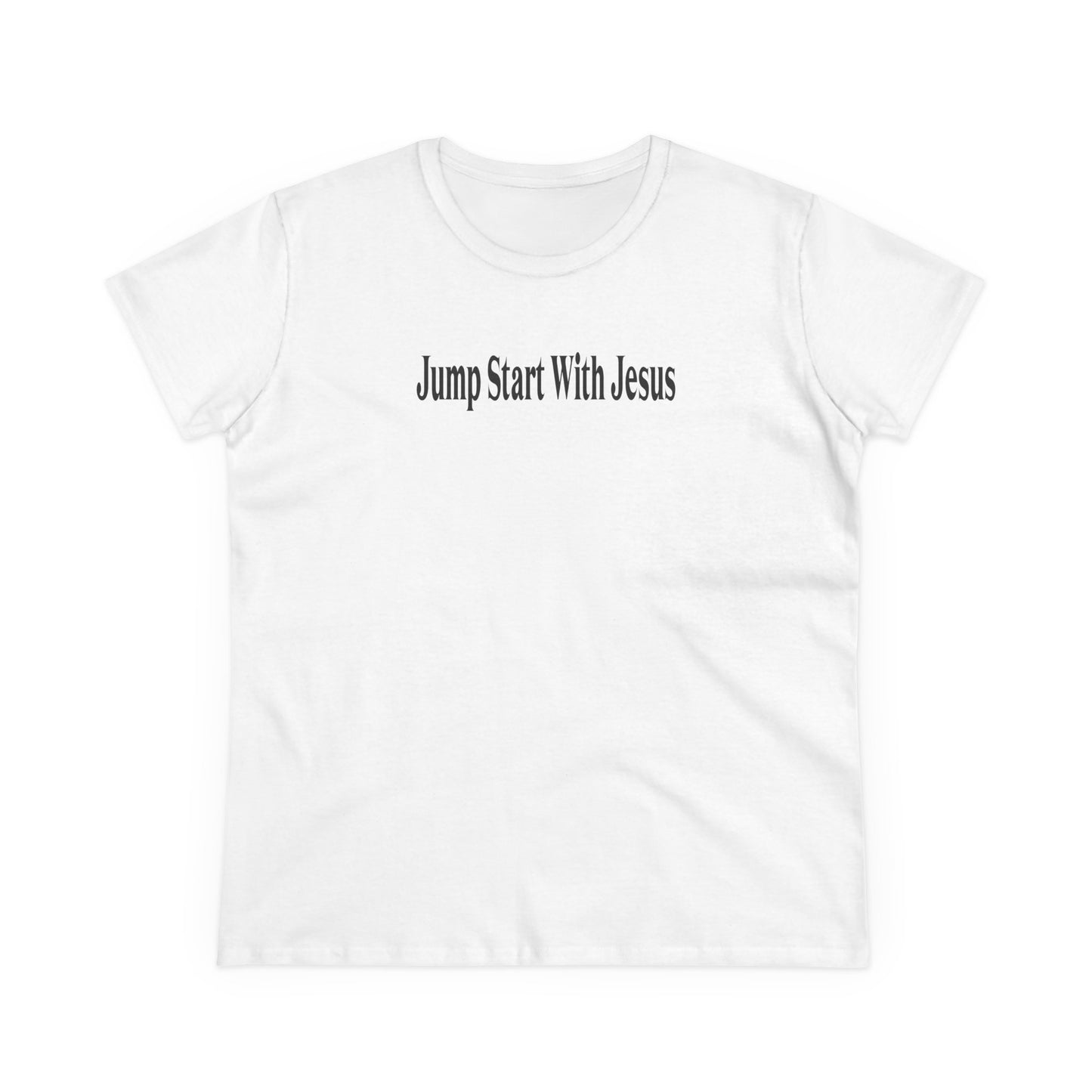 Women's Classic Jump Start Black Logo Tee