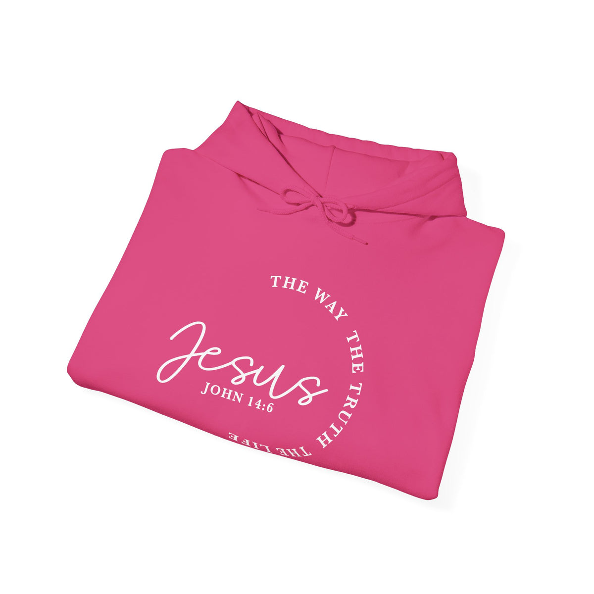 Jesus John 14:6 Hoodie – "The Way The Truth The Life" Christian Pullover
