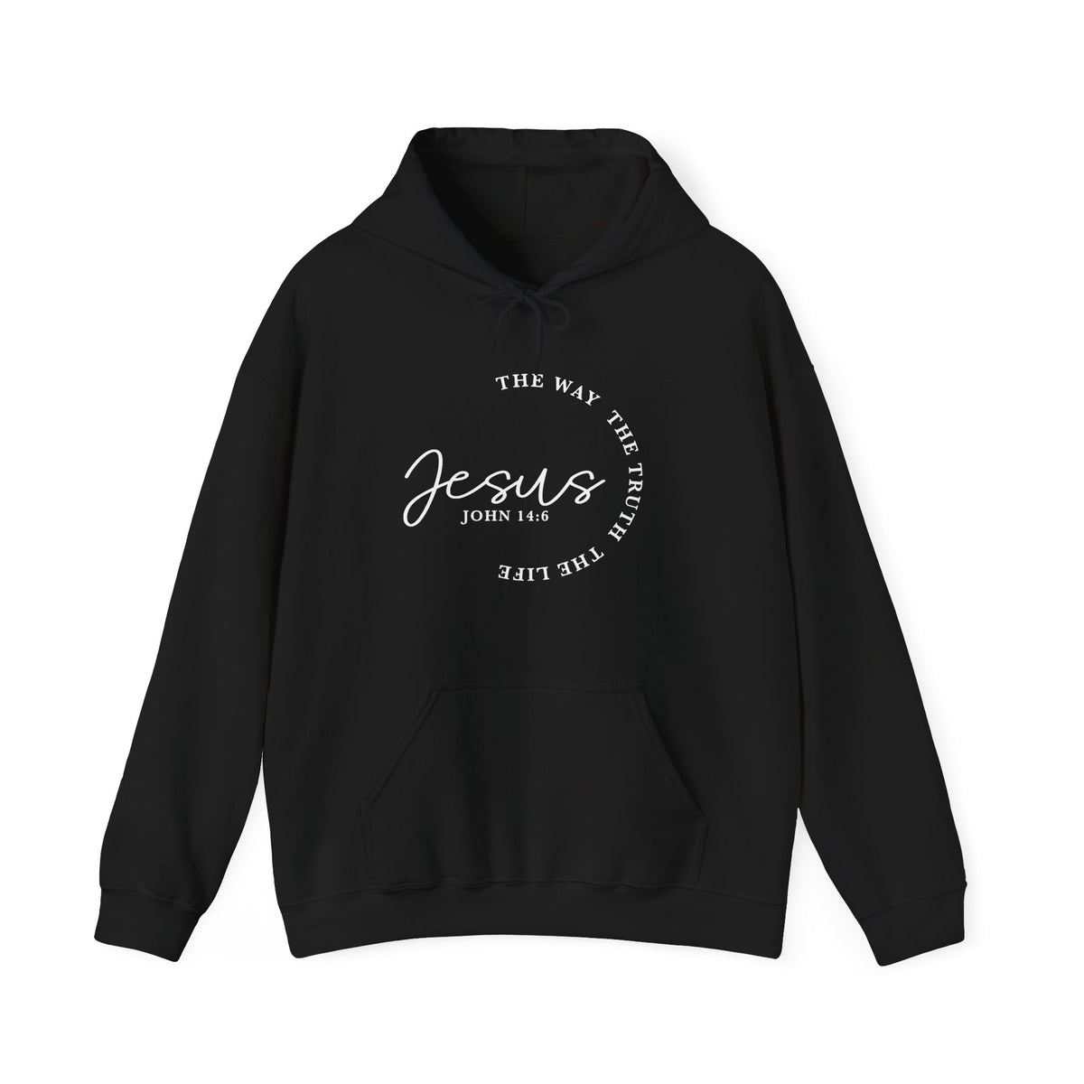 Jesus John 14:6 Hoodie – "The Way The Truth The Life" Christian Pullover