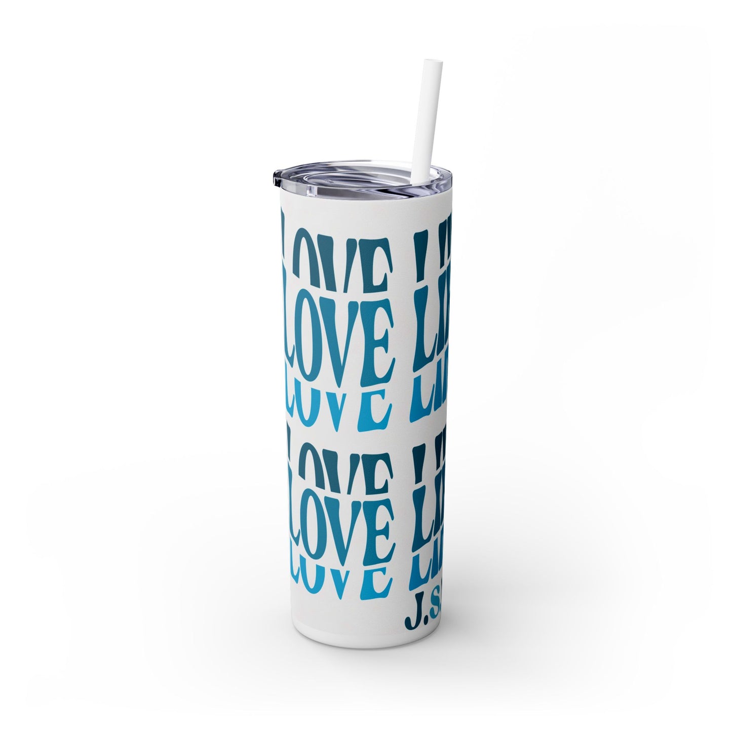 Love Like Jesus Blue Tumbler